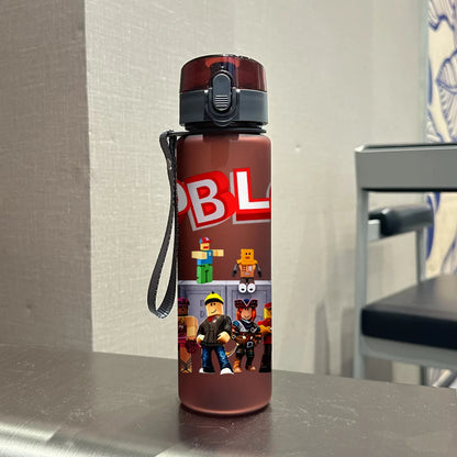 Gourde d'Eau Roblox 560ML Rouge avec ouverture en un clic et sangle