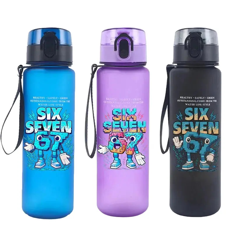 Gourde d'Eau Six Seven – bouteille d'eau enfant au design animé tendance
