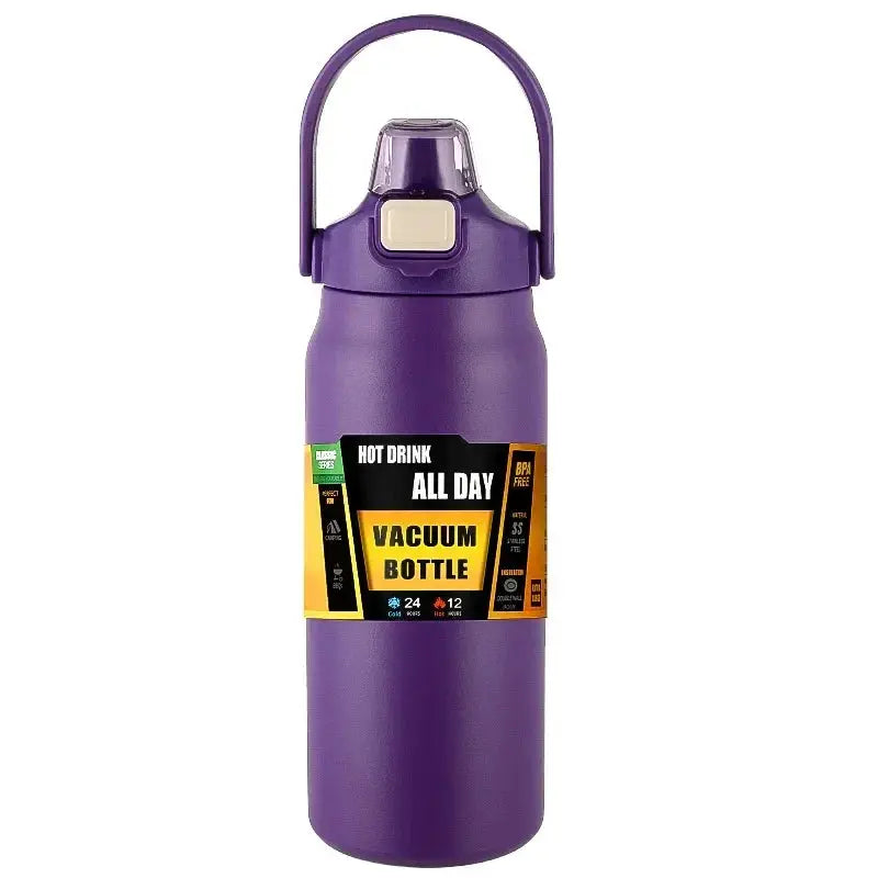 Gourde d'Eau Transportable 1,5 L avec poignée rigide intégrée pour une prise en main pratique et un transport facilité.