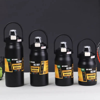 Gourde d'Eau Transportable 1,5 L en inox pour emporter de l'eau fraîche au bureau, au sport ou en déplacement.