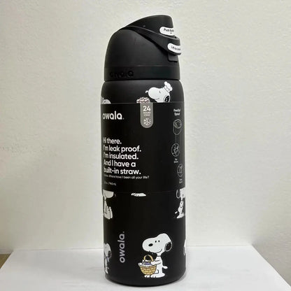 Gourde isotherme Snoopy 24 oz avec paille