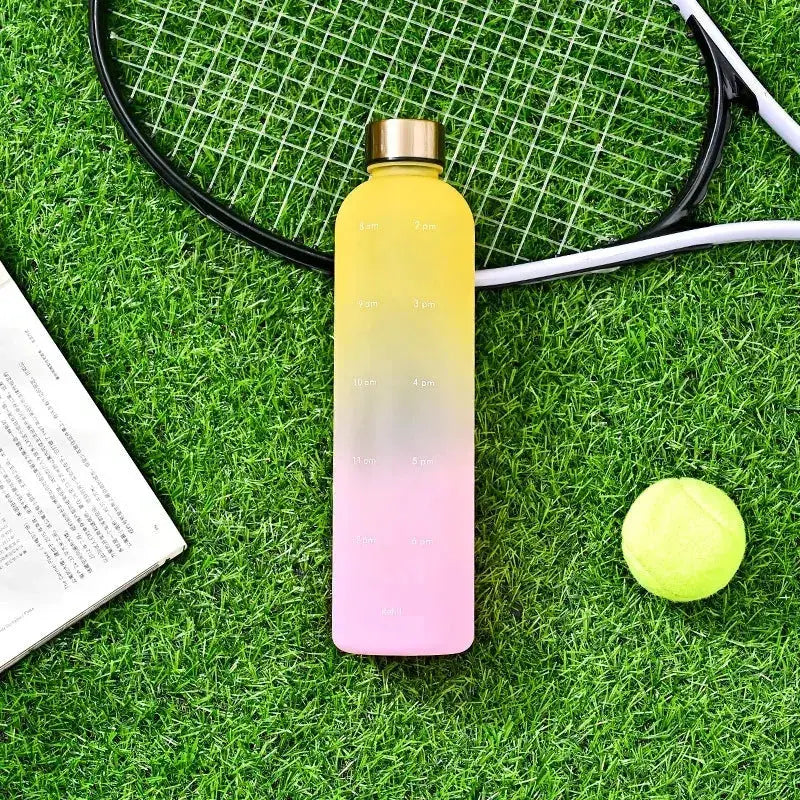 
Gourde motivation Gourde 1L bouteille graduée pour hydratation sportive