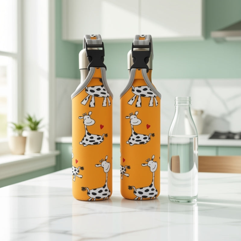 Housse Pour Gourde Orange (Animaux)