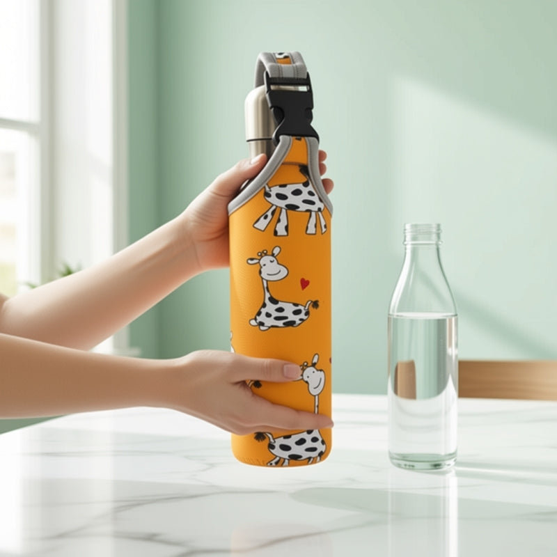 Housse Pour Gourde Orange (Animaux)