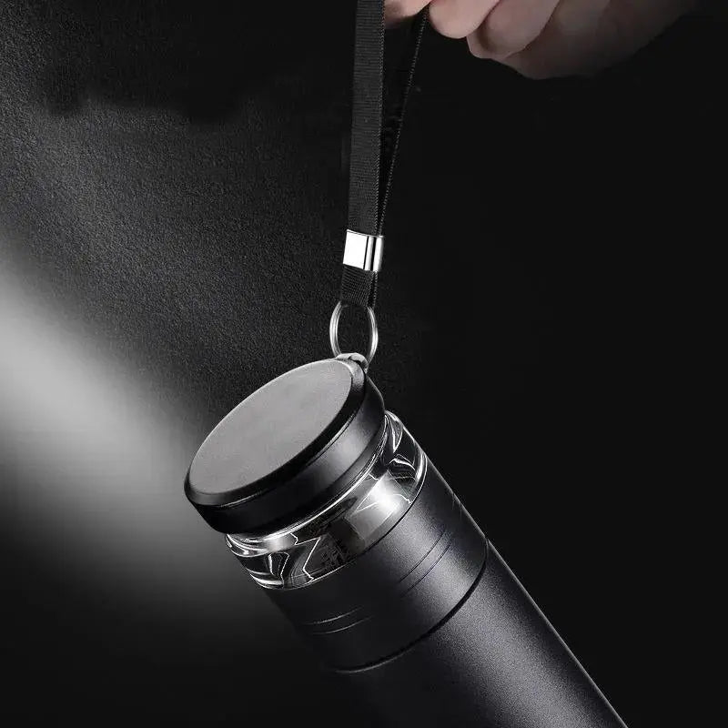 La Gourde - Gourde Isotherme Inox 500ml (Noir), gourde isotherme premium, thermos café, filtre amovible, portable, anti-fuite | La Gourde®