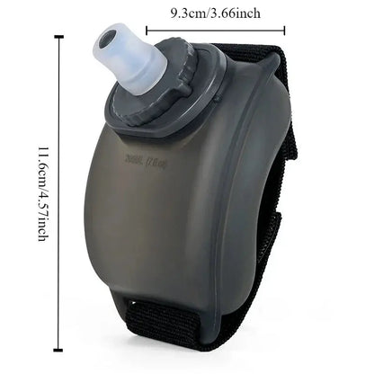 La Gourde d'Eau Poignet Running, gourde de sport silicone, hydratation portable, sans BPA, cyclisme, trail running, Gourdes, Gourde Eau 200ML | La Gourde®