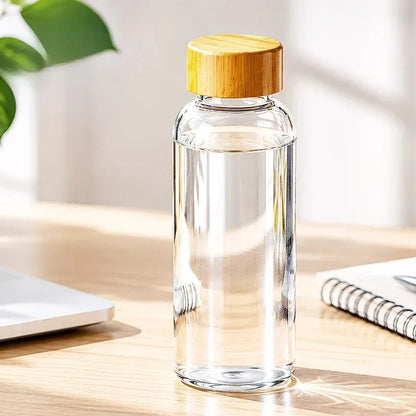 Lot de 2 Gourdes Verre Bambou 500ml | Élégantes, Écologiques & Étanches, 
Lot de 2 Bouteilles Verre Bambou 500ml | Hydratation Saine & Durable - La Gourde