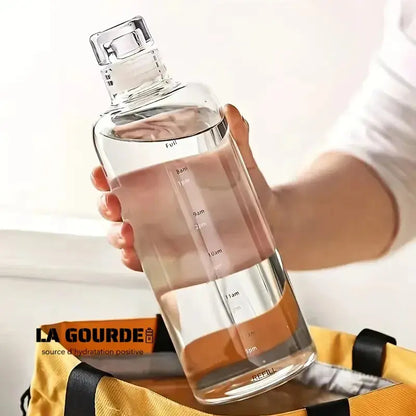 
Lot De 2 Gourde En Verre de 1L avec Graduation Horaire, gourde motivation en verre 1000 ml avec graduation temporelle, pratique pour garder son eau à proximité et suivre visuellement sa consommation au fil de la journée.