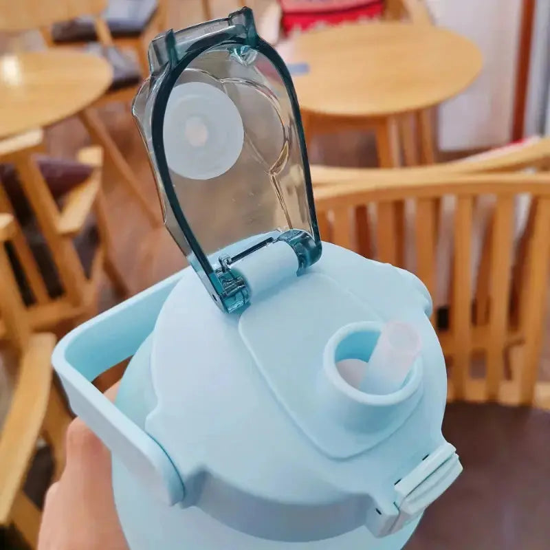 Lot de 3 Gourdes Motivation, gourdes avec paille, grande capacité, étanches, réutilisables, idéales pour le bureau et le voyage | La Gourde®