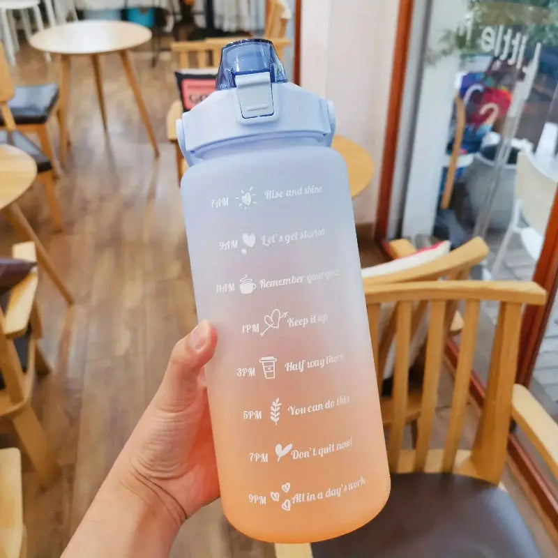 Lot de 3 Gourdes Motivation, gourdes fitness, grande capacité, étanches, légères, parfaites pour la randonnée | La Gourde®
