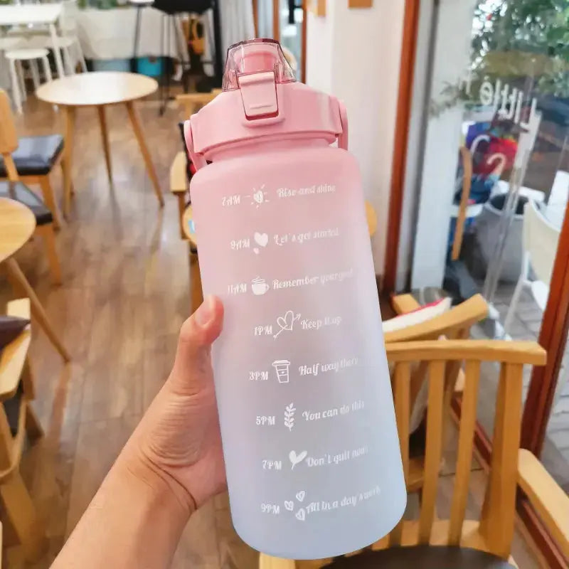 Lot de 3 Gourdes Motivation, gourdes sport, citations motivantes, repères horaires, sans BPA, parfaites pour une hydratation quotidienne | La Gourde®