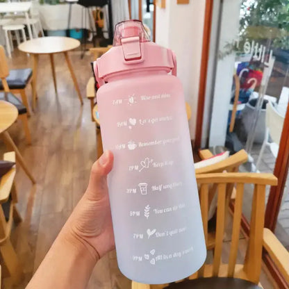 Lot de 3 Gourdes Motivation, gourdes sport, citations motivantes, repères horaires, sans BPA, parfaites pour une hydratation quotidienne | La Gourde®