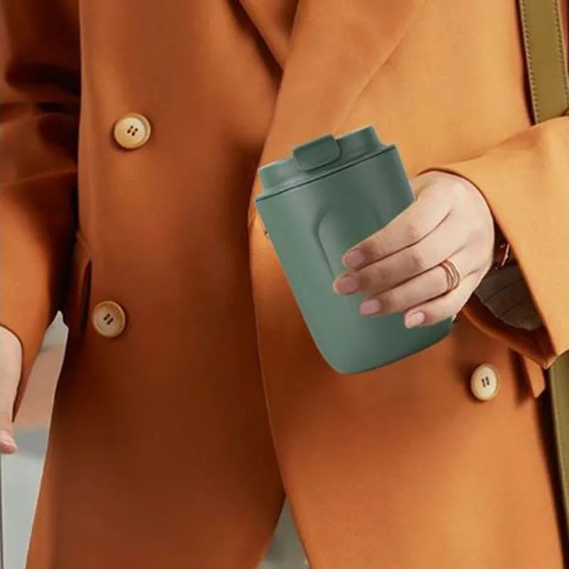 Mini thermos isotherme vert 220 ml pour café, thé et boissons chaudes | La Gourde ®
