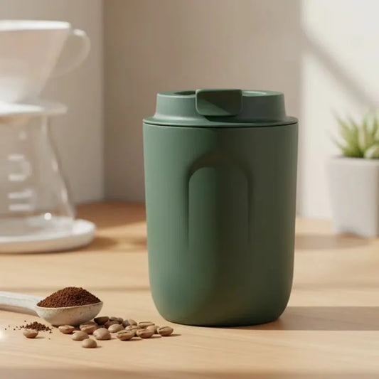 Mini Thermos Café Pocket 220 ml Vert en acier inoxydable avec double paroi isotherme | La Gourde ®