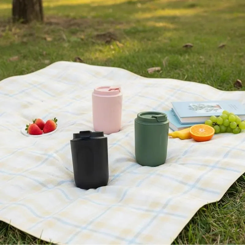 Mini thermos de voyage vert pour café, thé et chocolat chaud | La Gourde ®