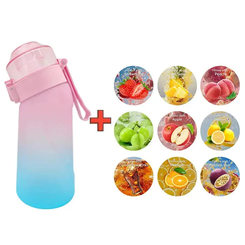 Mini Gourde Aromatisée 500ML ( Rose & Bleu ) , gourde avec capsules d'arômes, sport, voyage, hydratation | La Gourde®