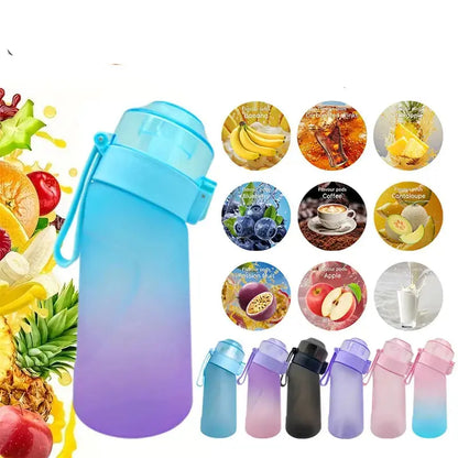 Mini Gourde Aromatisée 500ML, gourde avec paille, capsules d'arômes fruités, bouteille d'eau 500 ml, fitness | La Gourde®