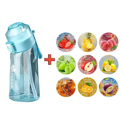 Mini Gourde Aromatisée bleu transparent 500ML avec 9 capsules saveur