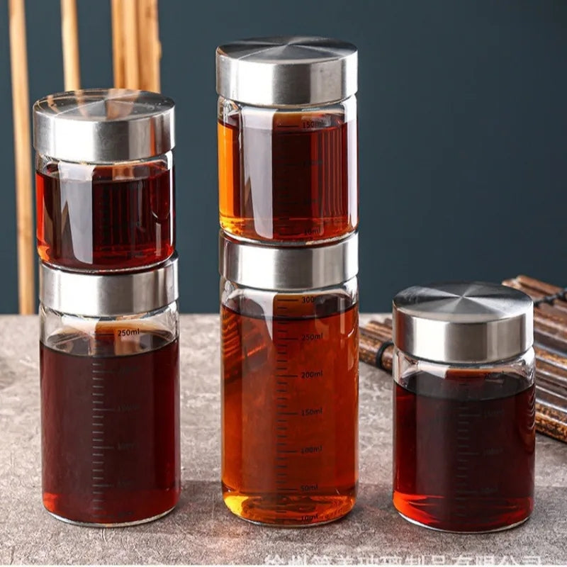 mini gourde verre graduée 100 ml, disponible en plusieurs taille