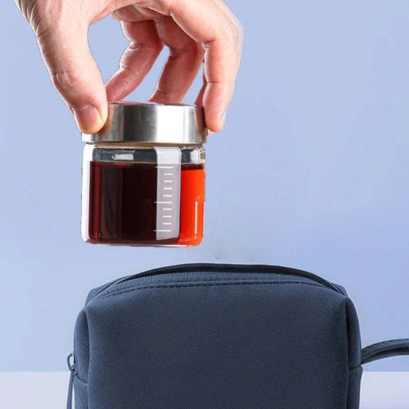 mini gourde verre graduée 100 ml -  petit capacité | La Gourde 