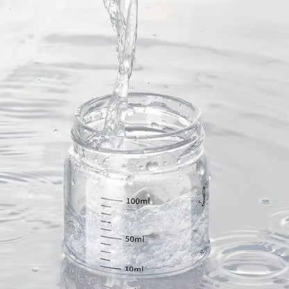 Mini Gourde Verre Graduée 100 ml | Compacte, Étanche & Réutilisable Maison- La Gourde
