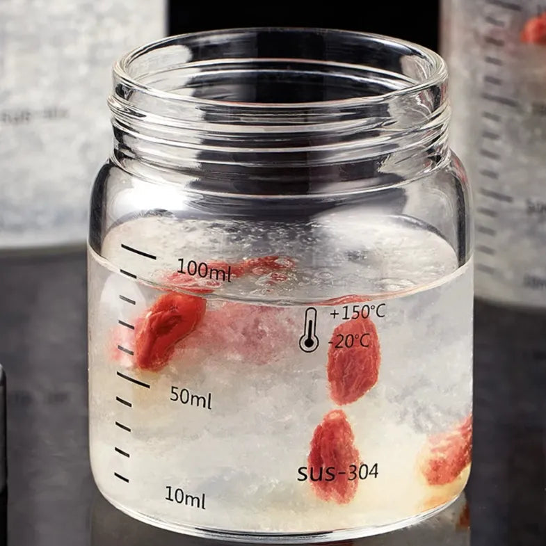 Mini Gourde Verre Graduée 100 ml | Conservation Parfaite Des Boissons Maison - La Gourde