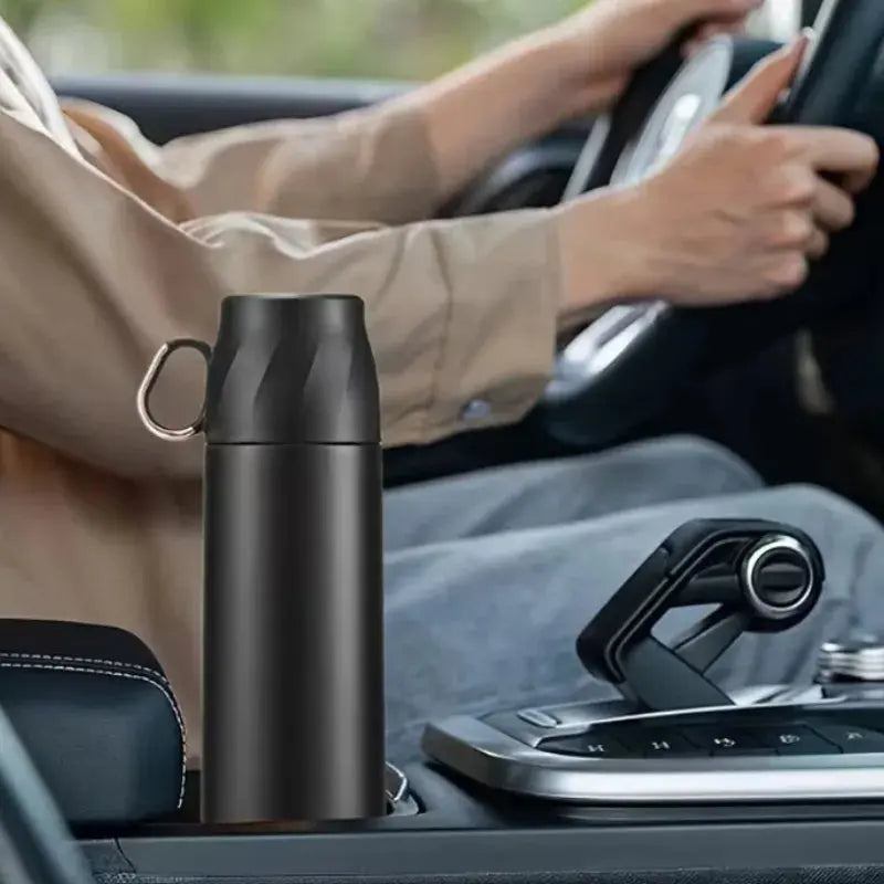 Thermos Avec Tasse compact pour randonnée et voyage – La Gourde ®