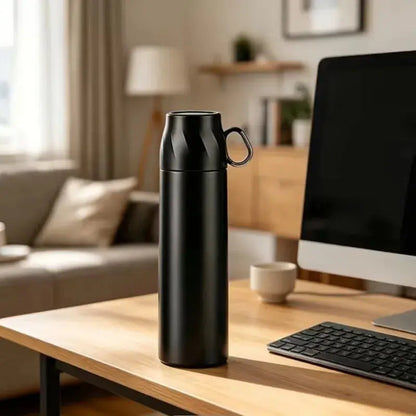 Mini Thermos Isotherme noir double paroi sous vide – La Gourde ®