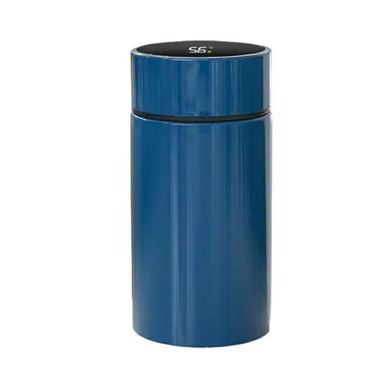 Mini Thermos Connecté 200 ml Bleu avec repère température