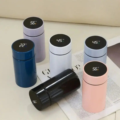 Mini Thermos Connecté 200 ml Bleu avec affichage intelligent de la température et isolation sous vide