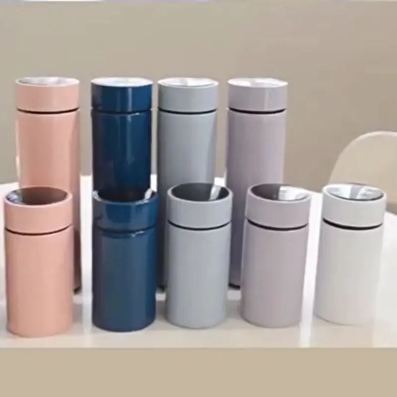 Mini Thermos Connecté 200 ml Bleu avec affichage intelligent, Disponible en plusieurs coloris