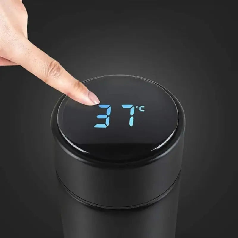 Mini Thermos Connecté 200 ml Noir avec affichage intelligent de la température et isolation sous vide