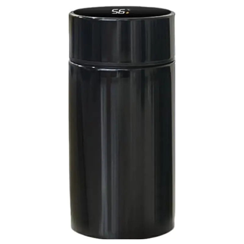 Mini bouteille isotherme noire en acier inoxydable avec bouchon étanche anti-fuite