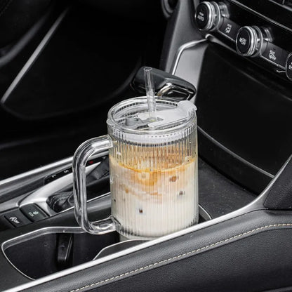 Gobelet tumbler en verre réutilisable pour café glacé, thé, smoothie et boissons froides | La Gourde®