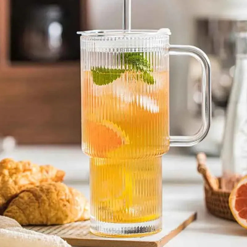 Mug verre double paroi transparent résistant pour boissons chaudes et froides quotidiennes | La Gourde®