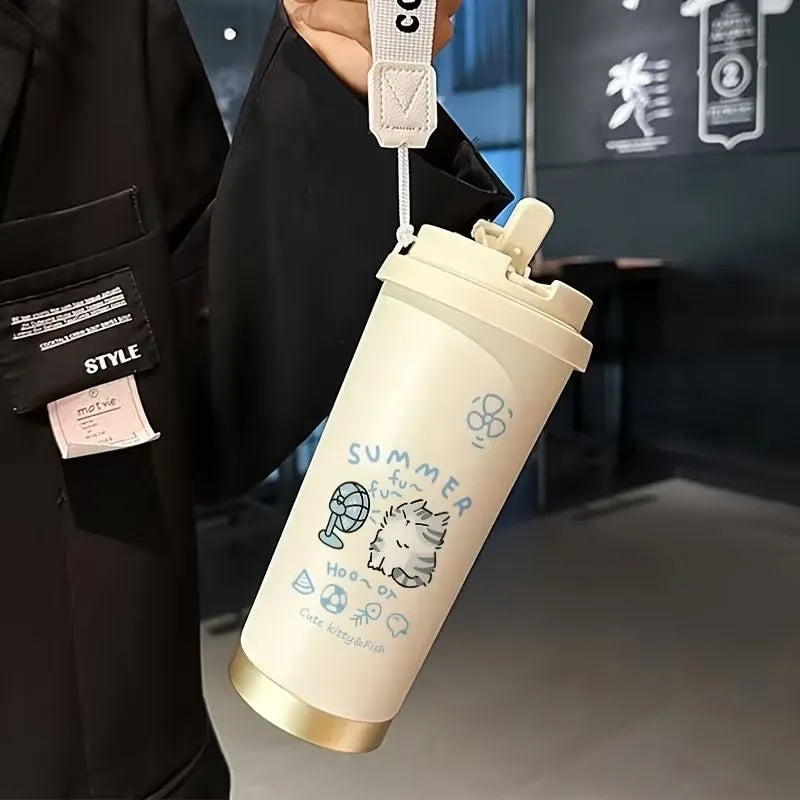 Mug isotherme réutilisable avec double isolation et grande capacité de 520 ml  | La Gourde®