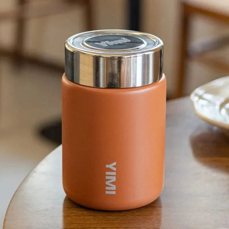 Mini mug isotherme orange étanche idéal pour voiture et déplacements | La Gourde ®
