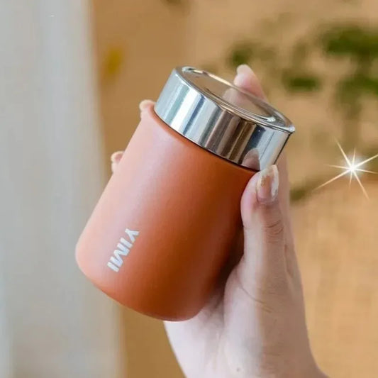 Mini thermos isotherme 230 ml orange pour café, thé et boissons chaudes | La Gourde ®