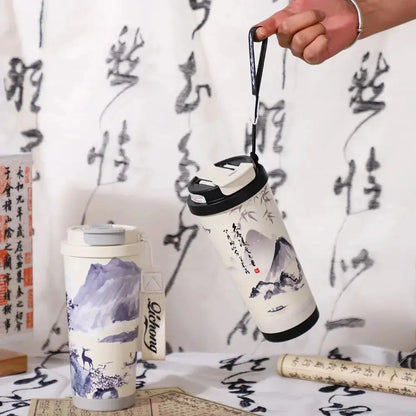 Mug Thermos Japonais – Tasse à café thermos japonaise en acier inoxydable pour une utilisation quotidienne à la maison ou au bureau.