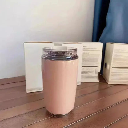 Mug Thermos Rose anti-fuite pour déplacements
