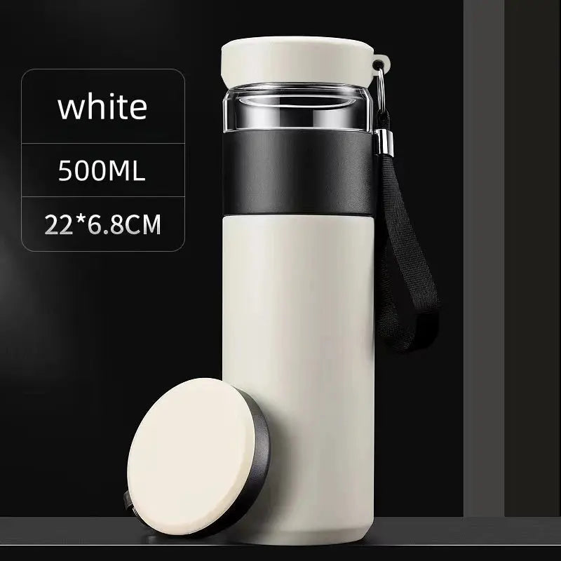 La Gourde - Gourde Isotherme Inox 500ml (Blanc) La Gourde