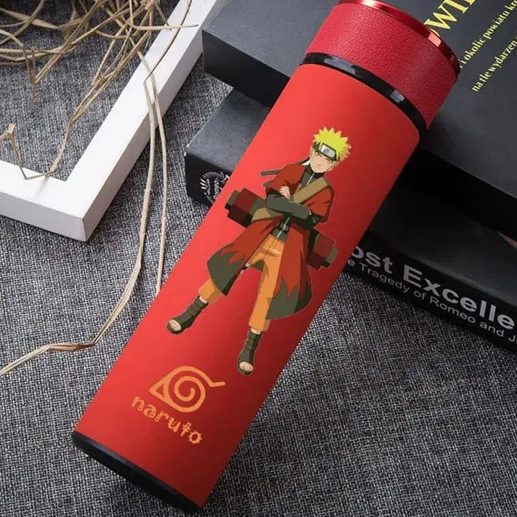 Gourde Naruto Camping 500ML, bouteille isotherme portable, acier inoxydable, design Konoha | La Gourde®
