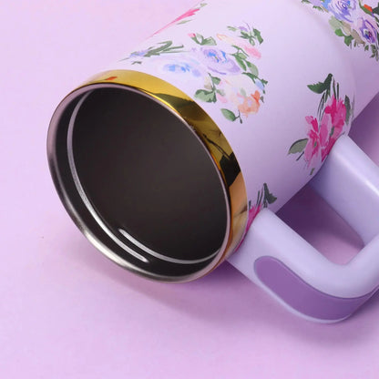 Gourde Thermos Mug Fleurs 14 oz