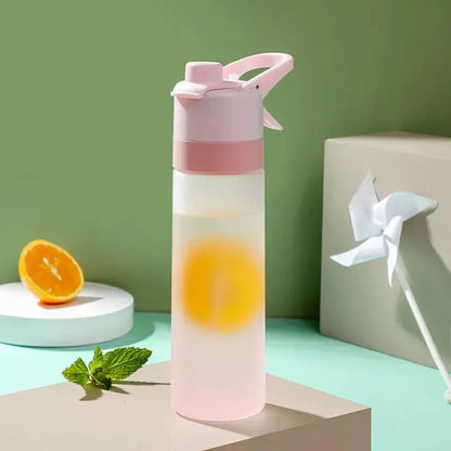 Sun Gourde Eau portable avec spray et paille