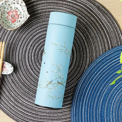 Thermos Chinois Traditionnel avec infuseur à thé ( Bleu Ciel )  – La Gourde ®


