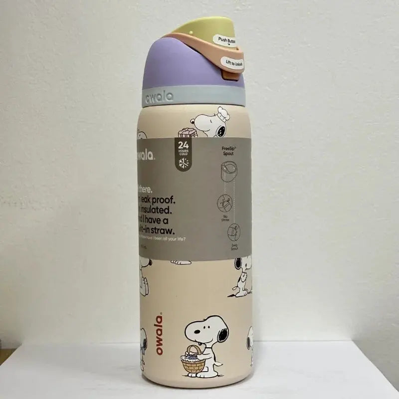 
Thermos Snoopy avec paille et couvercle anti-fuite 710 ml