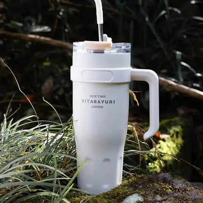 
Travel Mug Avec Paille En Inox pour conserver les boissons froides jusqu'à 24 heures