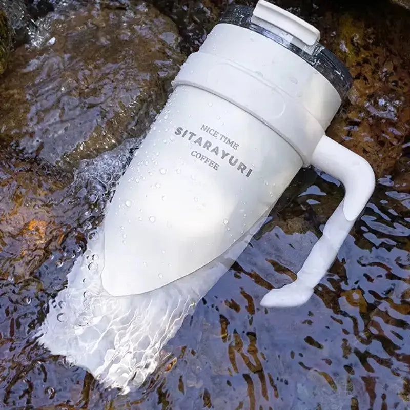 Travel Mug Avec Paille En Inox avec isolation longue durée pour boissons chaudes
