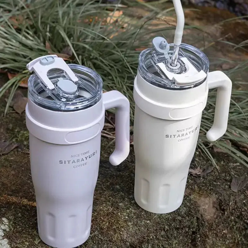 
Travel Mug Avec Paille En Inox avec bouchon sillicone
