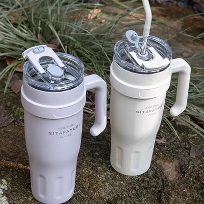 
Travel Mug Avec Paille En Inox avec bouchon sillicone